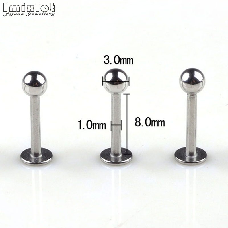 20Pcs/Lot Stainless Steel Tong - مراجعة Tongue Barbell Straight وسعره