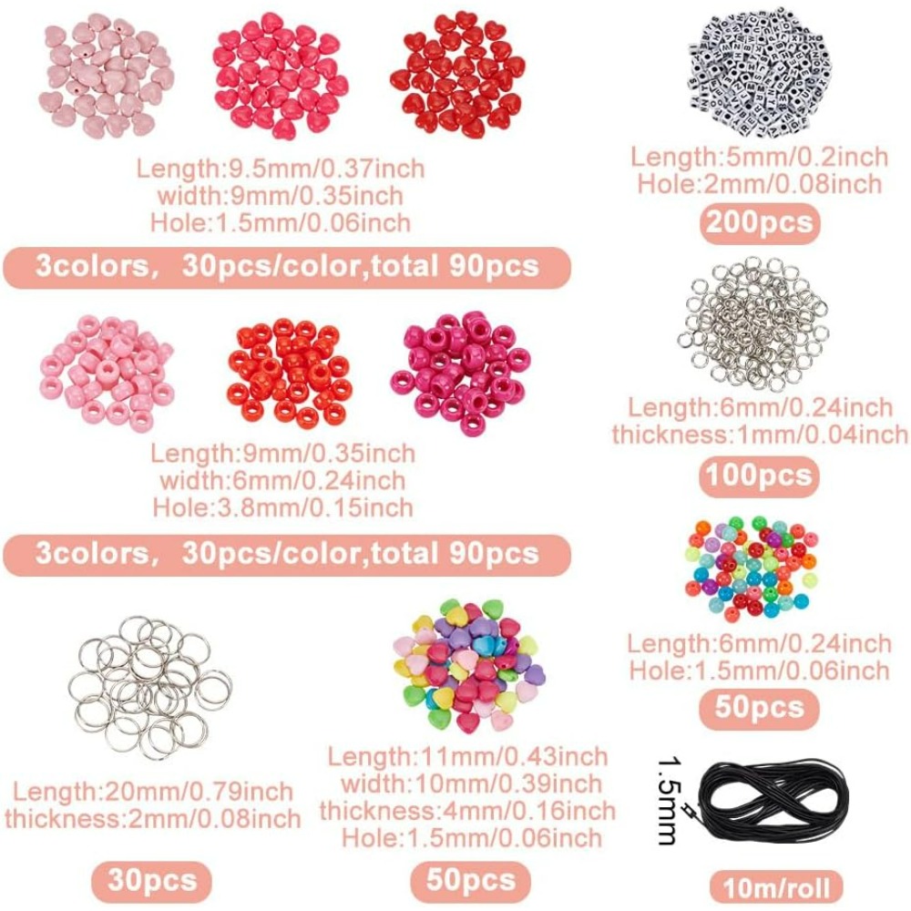 610 Pcs Beaded Keychain Making - مراجعة Daith Heart Ring وسعره