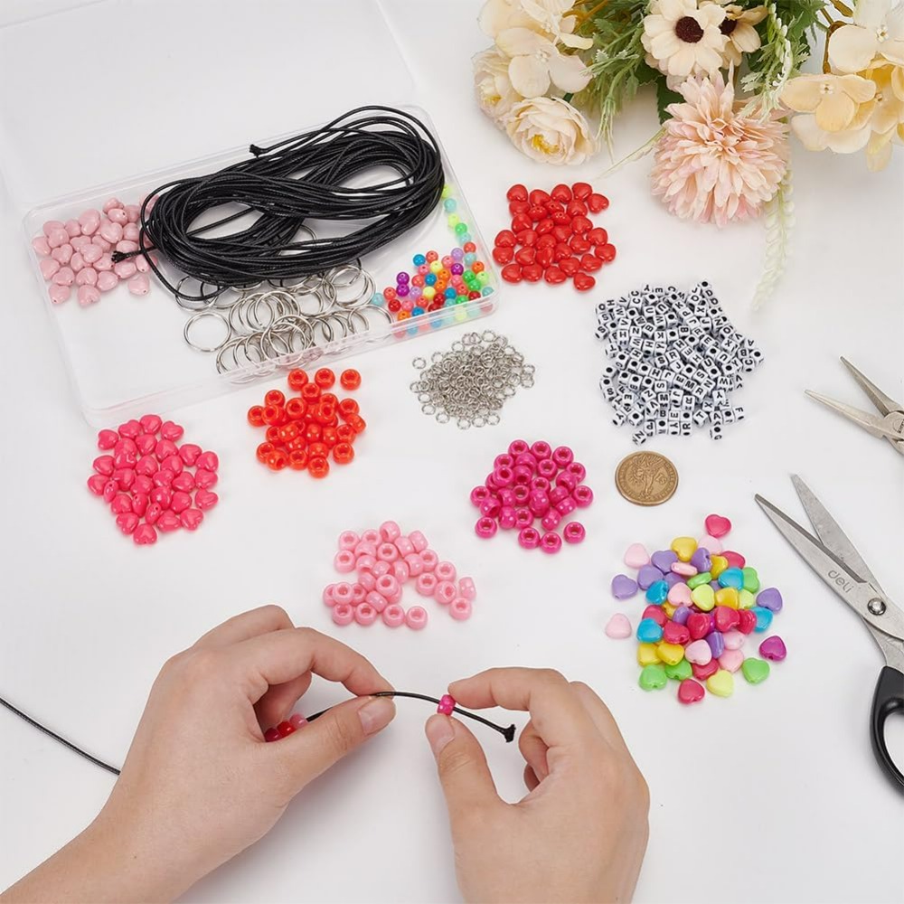 610 Pcs Beaded Keychain Making - مراجعة Daith Heart Ring وسعره
