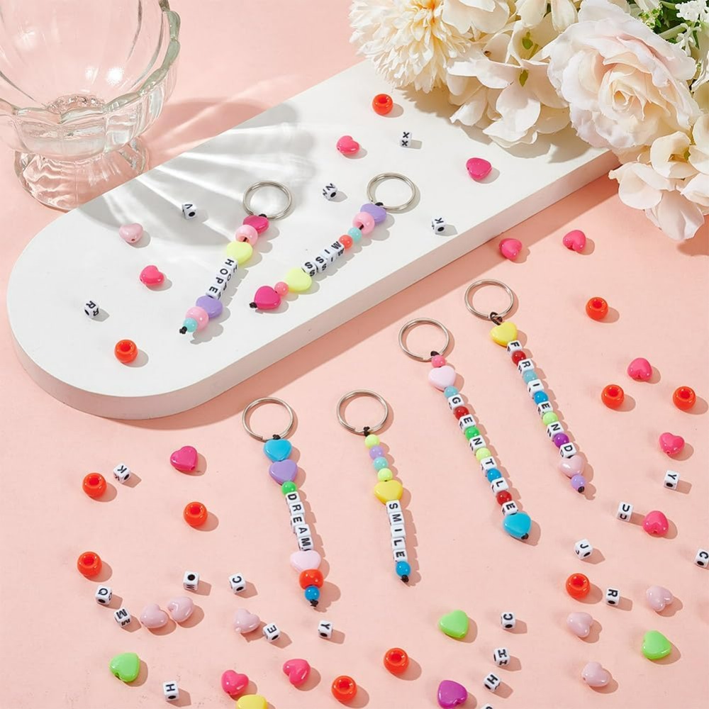 610 Pcs Beaded Keychain Making - مراجعة Daith Heart Ring وسعره