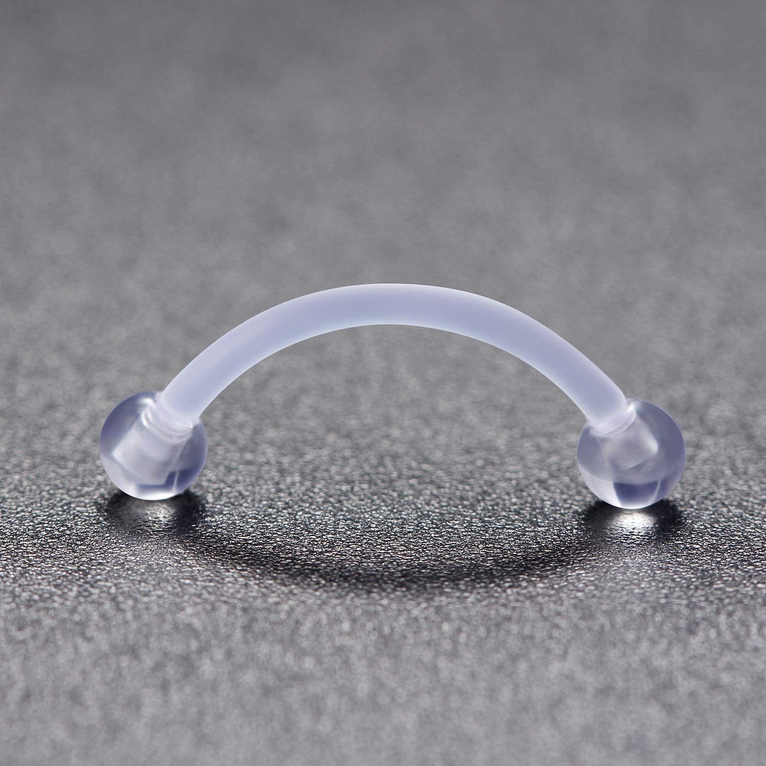 16G Clear Acrylic Bioflex Stai - مراجعة Eyebrow Curved Barbell وسعره