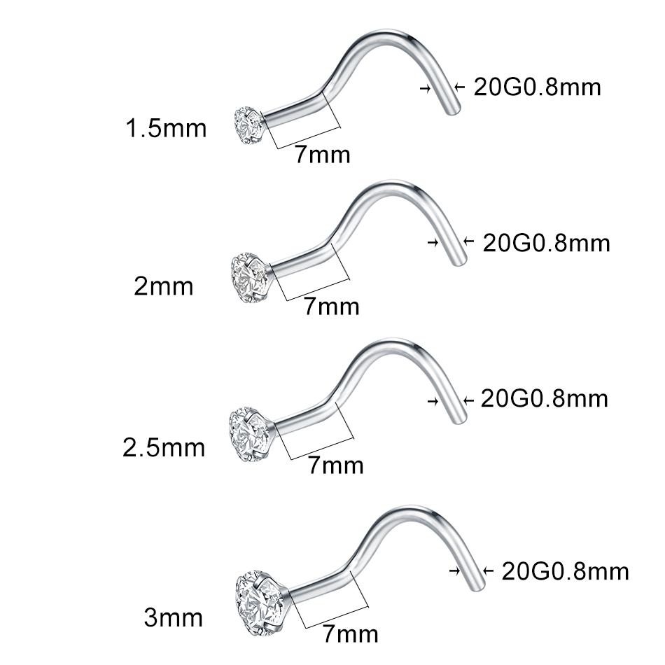1/5pcs Implant Grade Titanium  - مراجعة Body Jewelry Implant Grade وسعره