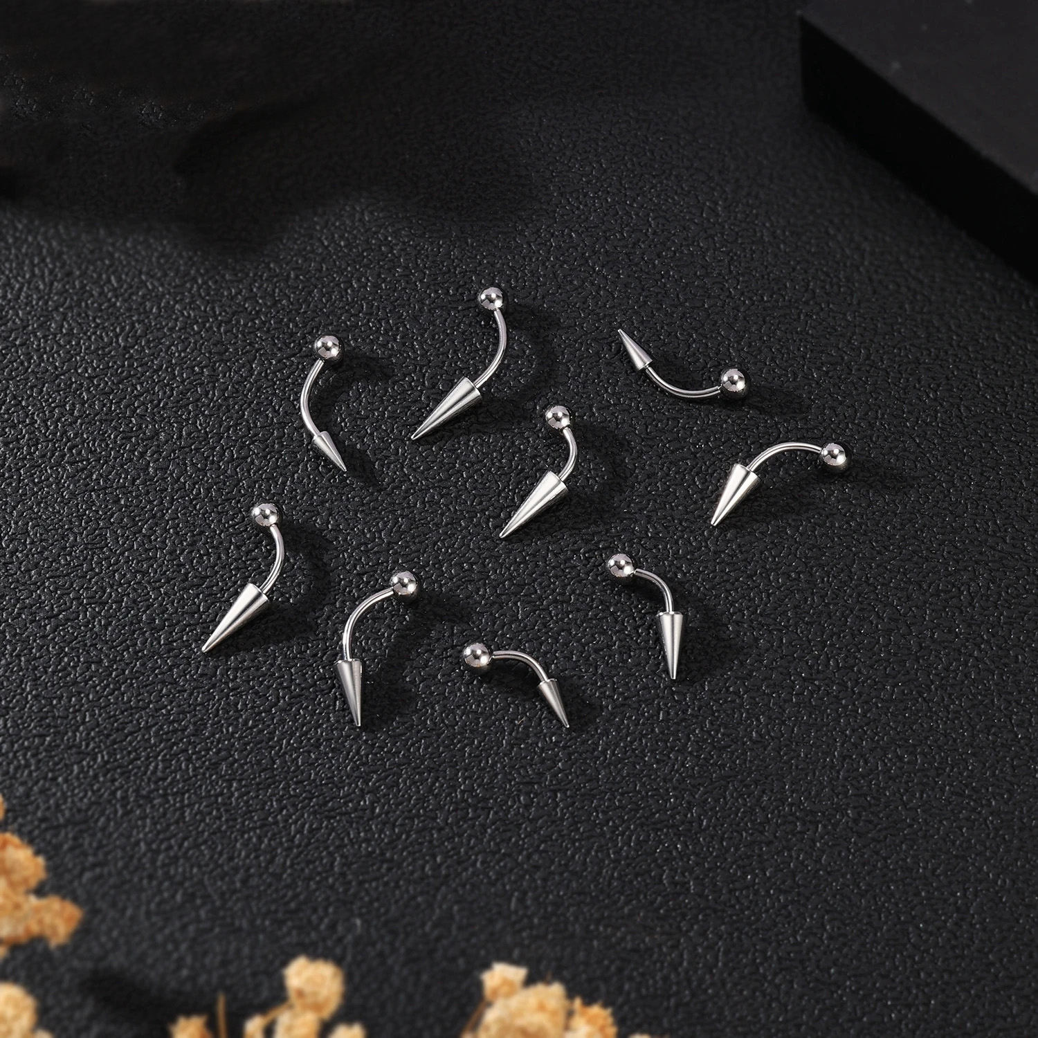 1PC 16G Long Spike Bridge Stai - مراجعة Eyebrow Curved Barbell وسعره
