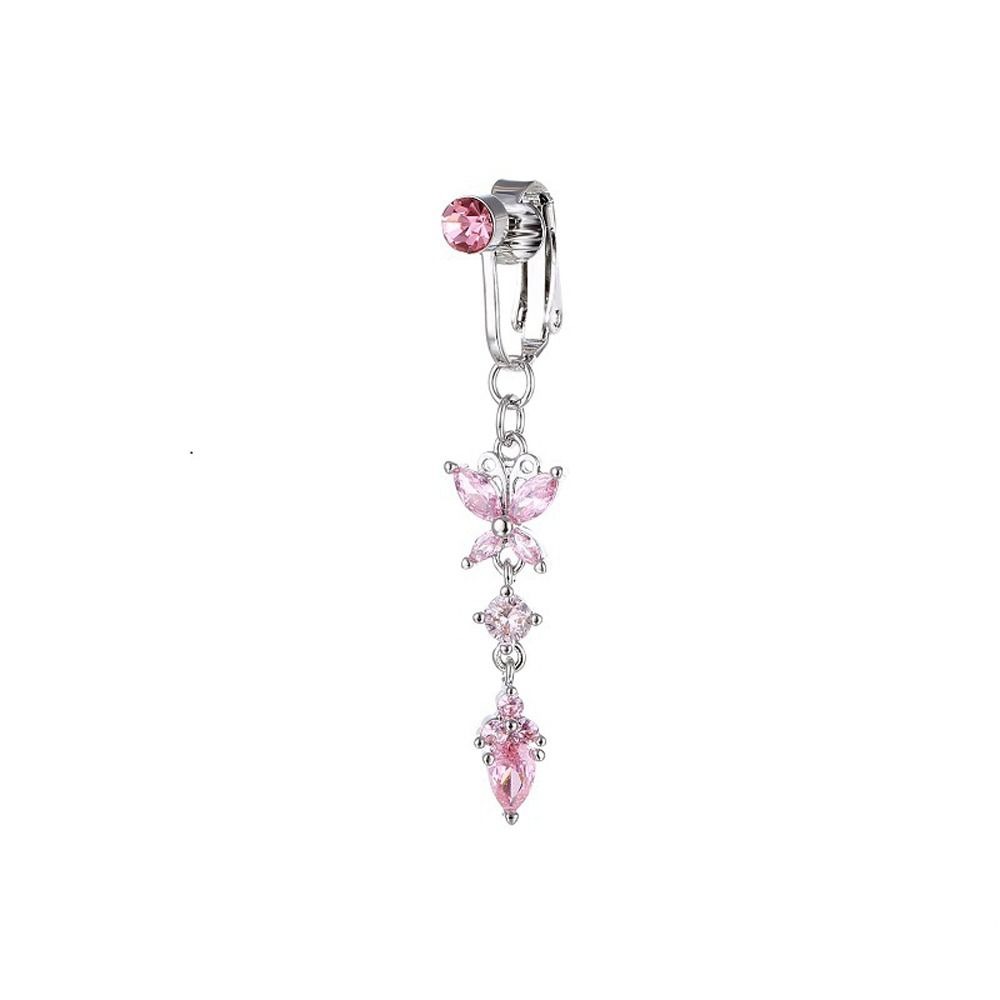 Butterfly Zircon Girl Gift Ele - مراجعة Body Jewelry Belly Button Rings وسعره