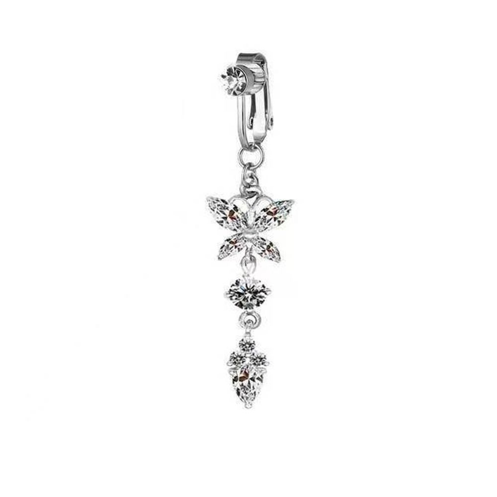 Butterfly Zircon Girl Gift Ele - مراجعة Body Jewelry Belly Button Rings وسعره