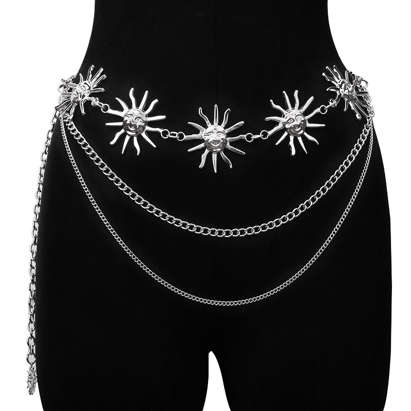 Chunky Multilayer Punk Gothic  - مراجعة Body Chain Jewelry وسعره
