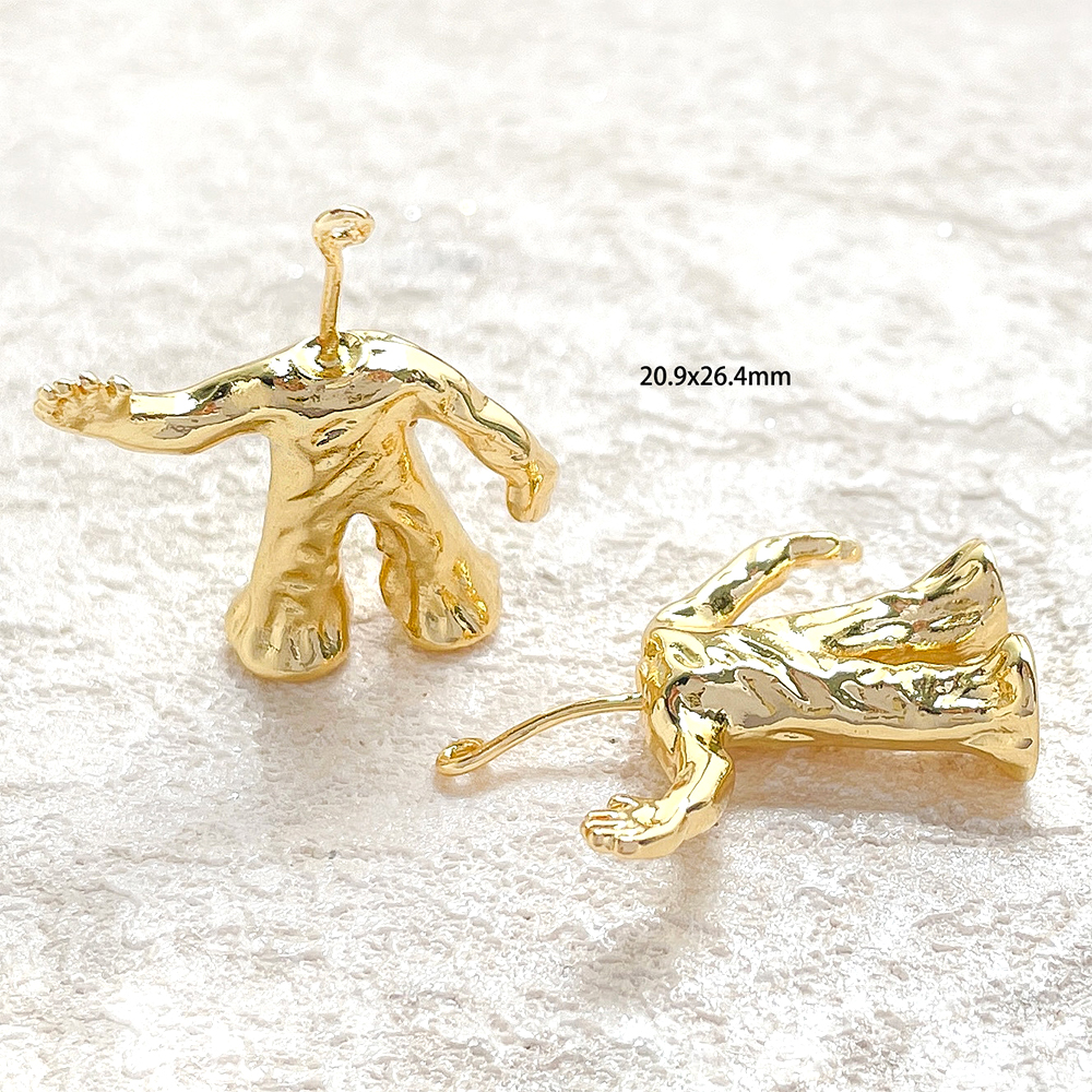 2 Pieces Copper Plated Real Go - مراجعة Body Jewelry Real Gold وسعره
