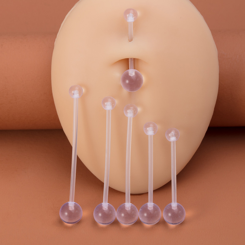 6pcs Flexible Navel Piercing A - مراجعة Body Jewelry Implants وسعره
