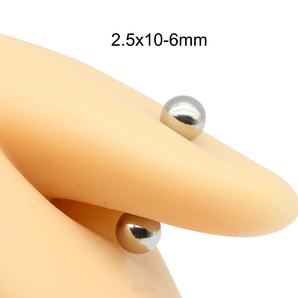 1Pc 12G-00G Stainless Steel St - مراجعة Tongue Barbell Straight وسعره