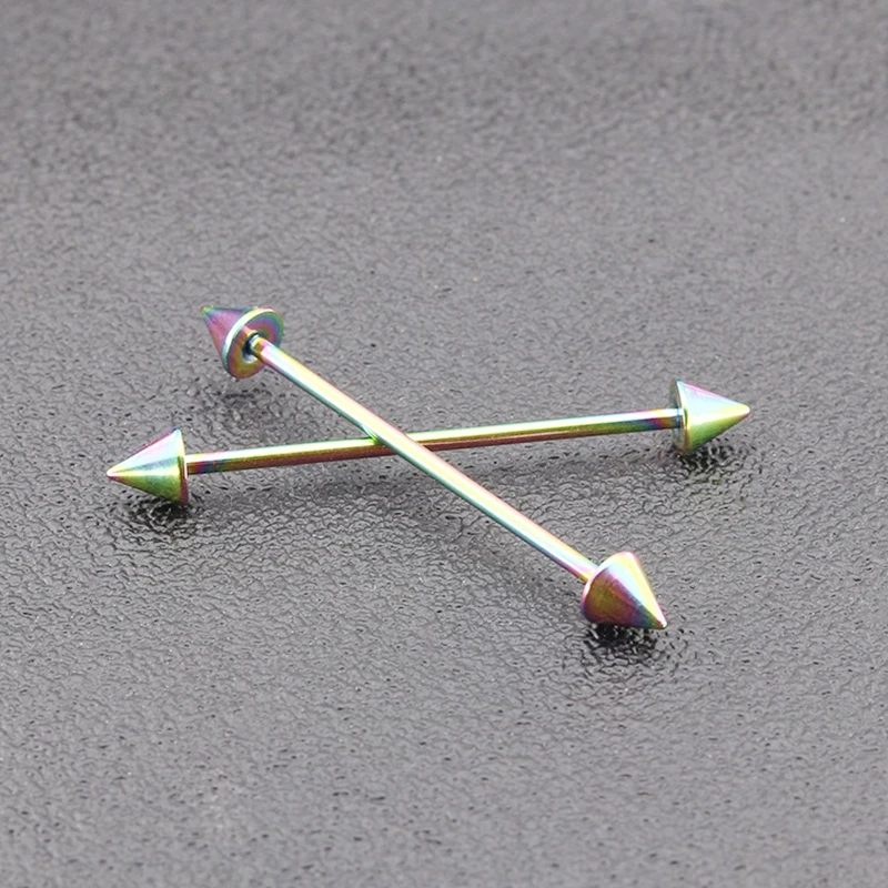 1Pcs Stainless Steel Straight  - مراجعة Tongue Barbell Straight وسعره