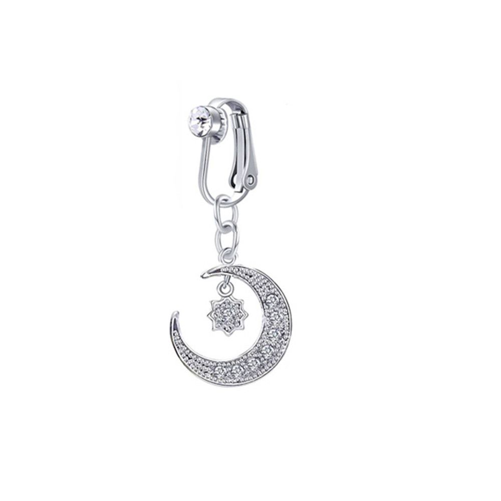 Women Earring Clip Faux Pierci - مراجعة Body Jewelry Belly Button Rings وسعره