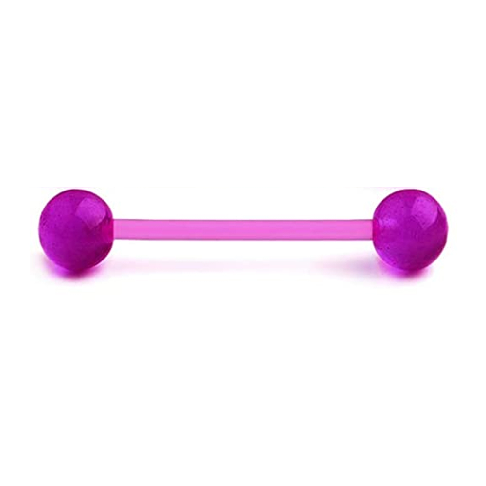 1PCS/4PCS Nipple Tongue Rings  - مراجعة Tongue Barbell Straight وسعره