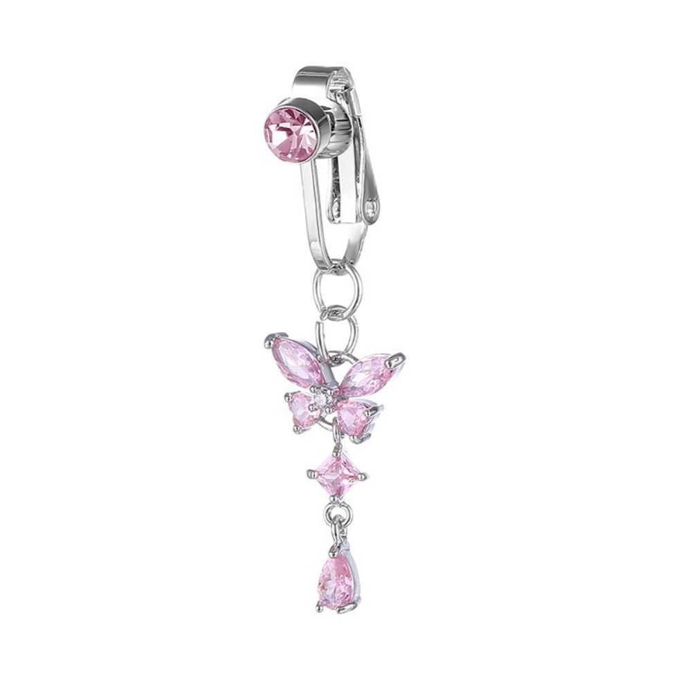 Butterfly Design Clip on Belly - مراجعة Body Jewelry Belly Button Rings وسعره