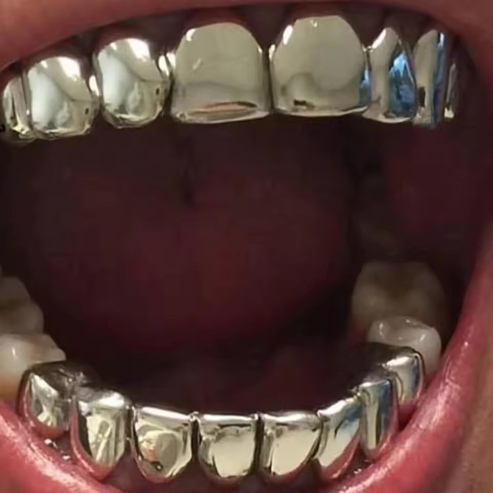 TOPGRILLZ Gold Silver Plated H - مراجعة Body Jewelry Real Gold وسعره