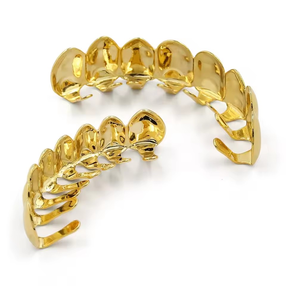 TOPGRILLZ Gold Silver Plated H - مراجعة Body Jewelry Real Gold وسعره