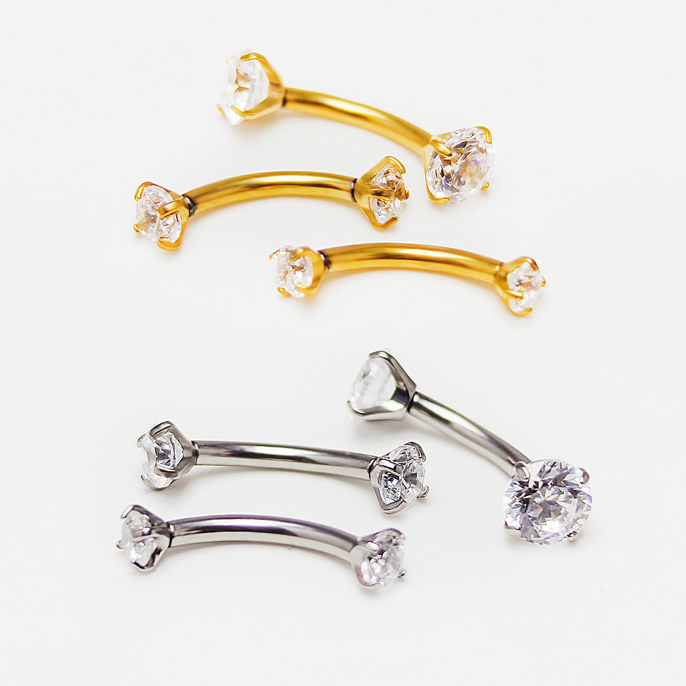 F136 Titanium Piercing 3-5mm O - مراجعة Eyebrow Curved Barbell وسعره