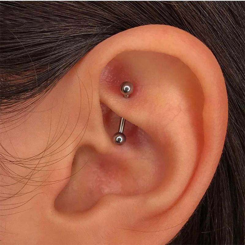 2 Pieces 16G Long Eyebrow Ring - مراجعة Eyebrow Curved Barbell وسعره