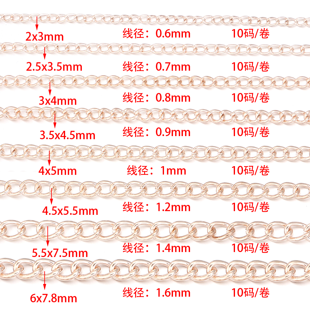 10yards/roll Flat 2-6mm Extens - مراجعة Body Chain Jewelry وسعره