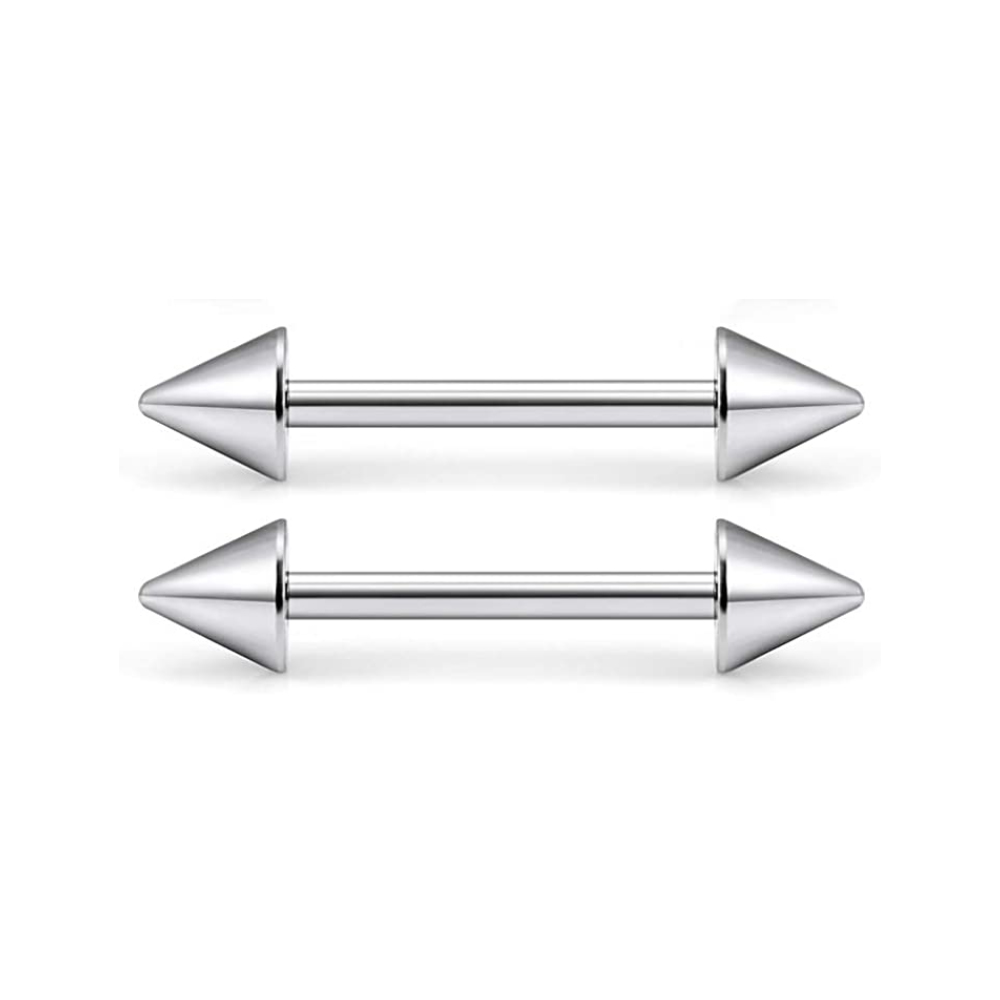 14G Tongue Rings Surgical Stee - مراجعة Tongue Barbell Straight وسعره