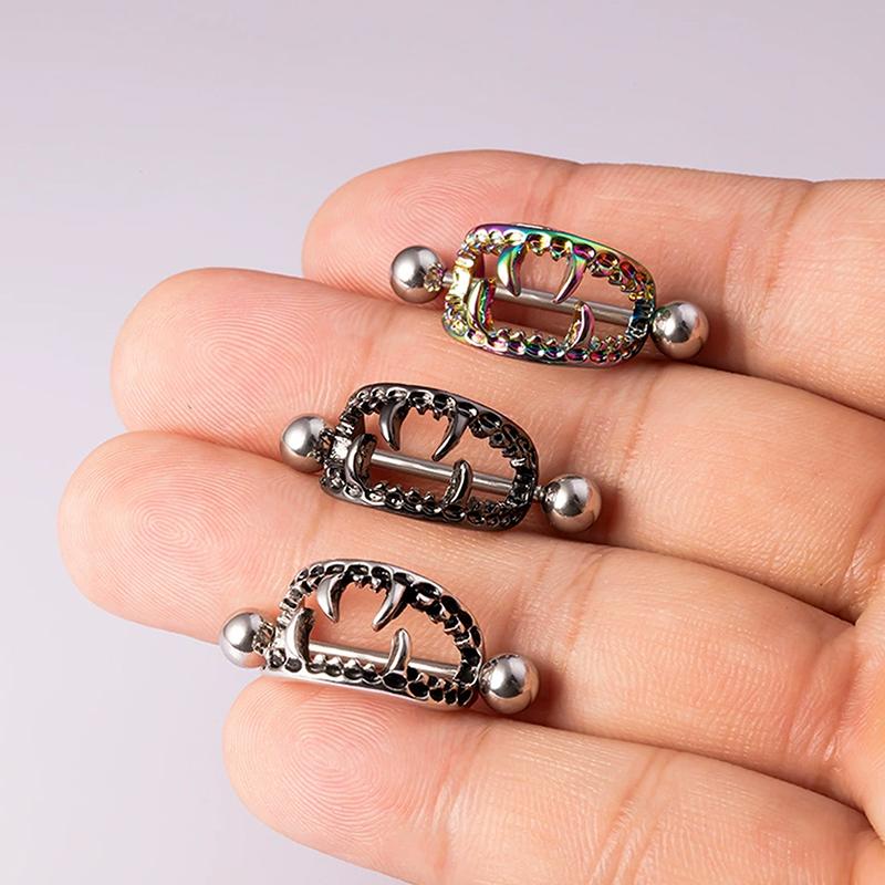 1pcs Stainless Steel Nipple Ri - مراجعة Body Jewelry Barbell وسعره