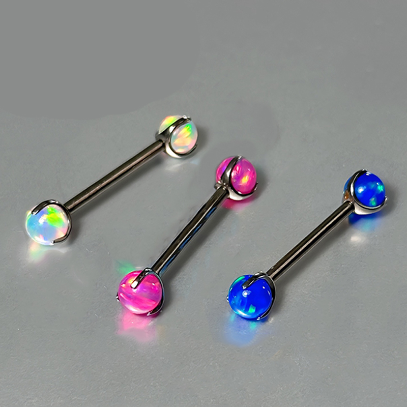 F136 Titanium Opal Milk Nail E - مراجعة Eyebrow Curved Barbell وسعره