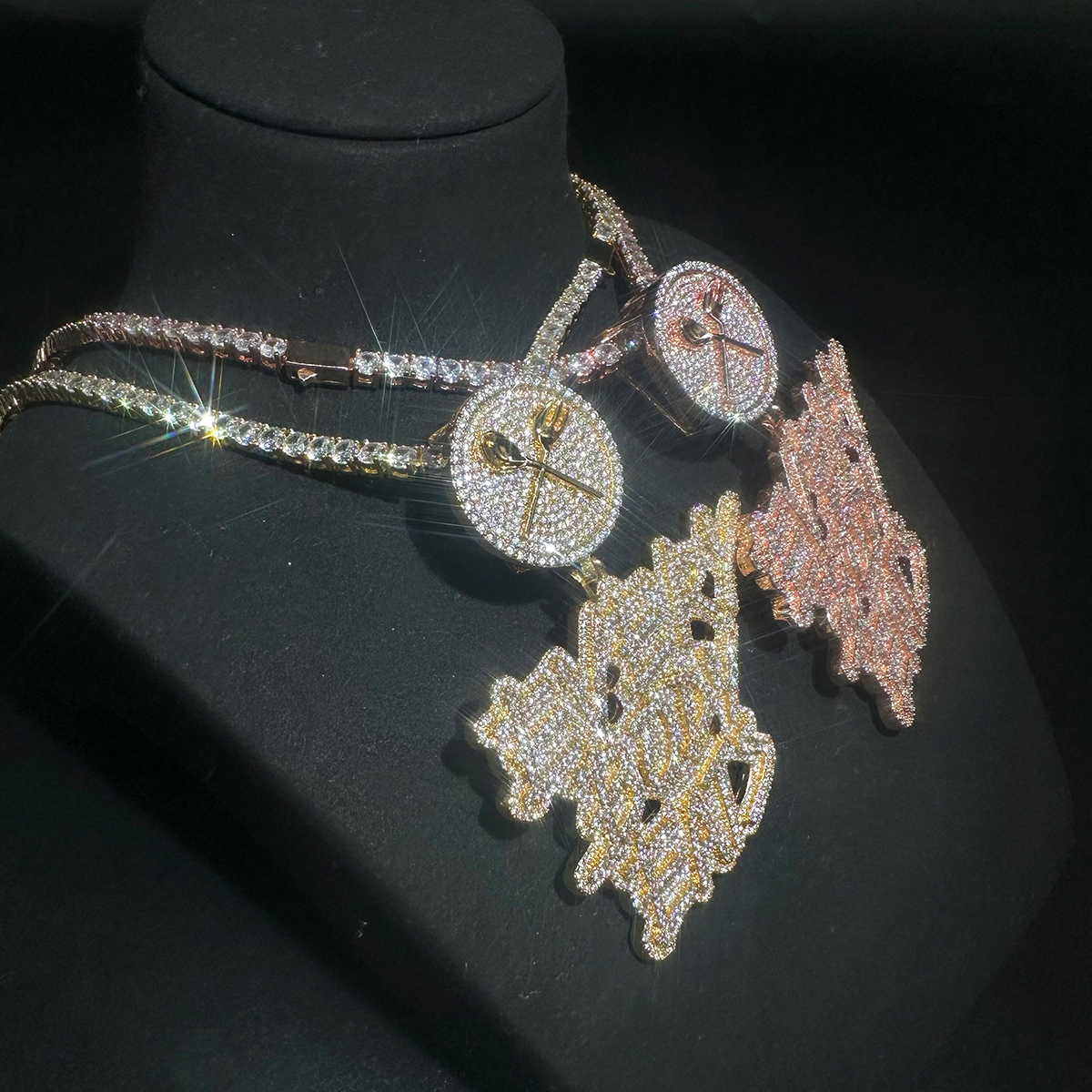 Aokaishen Iced Out Necklace Pe - مراجعة Body Jewelry Real Gold وسعره