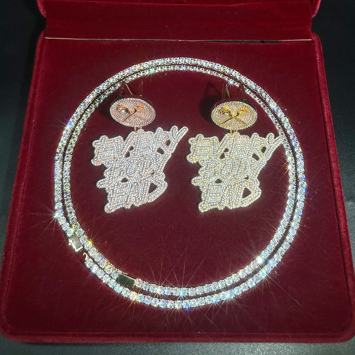 Aokaishen Iced Out Necklace Pe - مراجعة Body Jewelry Real Gold وسعره