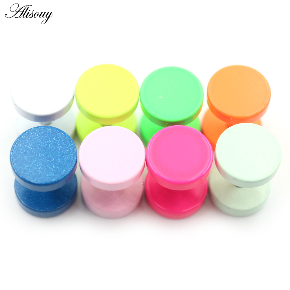 2PCS Baking Paint Candy Color  - مراجعة Body Jewelry Barbell وسعره