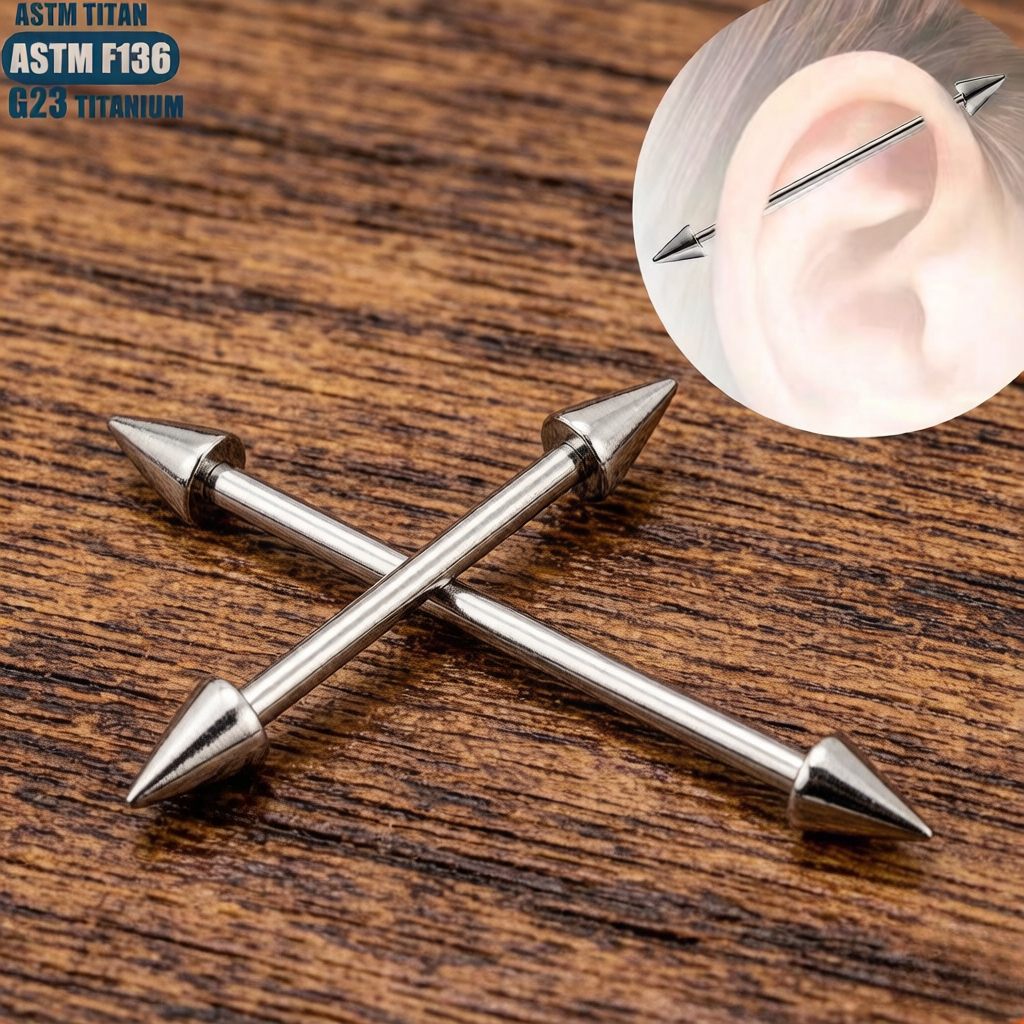 G23 Titanium 16G Straight Heli - مراجعة Tongue Barbell Straight وسعره