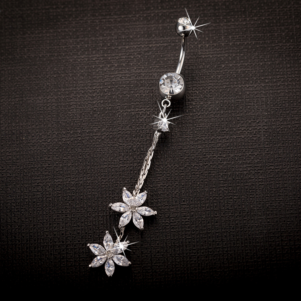Kuniu 1pc y2k Fashion Flower P - مراجعة Body Jewelry Implants وسعره