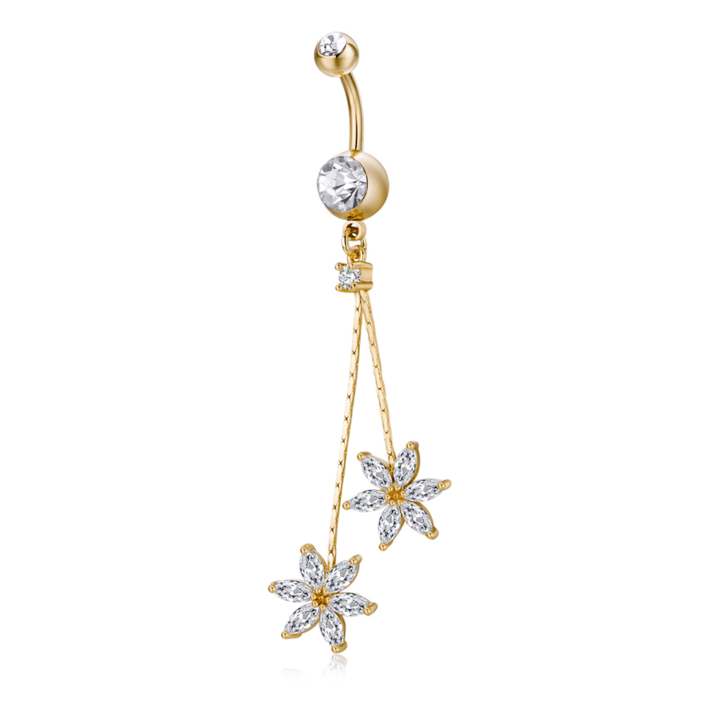 Kuniu 1pc y2k Fashion Flower P - مراجعة Body Jewelry Implants وسعره