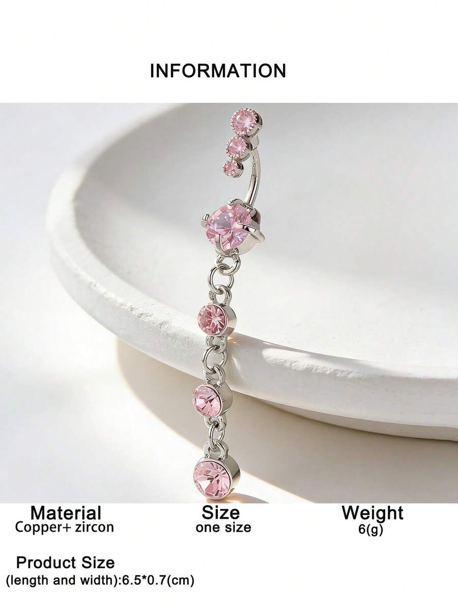 Cubic Zirconia Decorative Nave - مراجعة Body Jewelry Belly Button Rings وسعره
