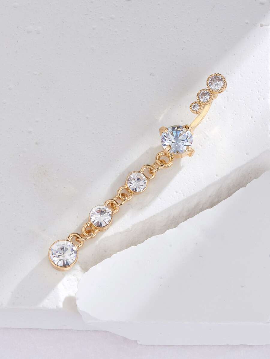 Cubic Zirconia Decorative Nave - مراجعة Body Jewelry Belly Button Rings وسعره