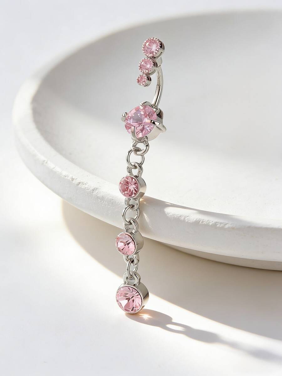 Cubic Zirconia Decorative Nave - مراجعة Body Jewelry Belly Button Rings وسعره