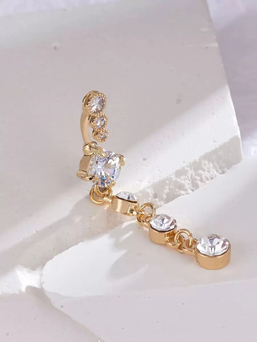 Cubic Zirconia Decorative Nave - مراجعة Body Jewelry Belly Button Rings وسعره