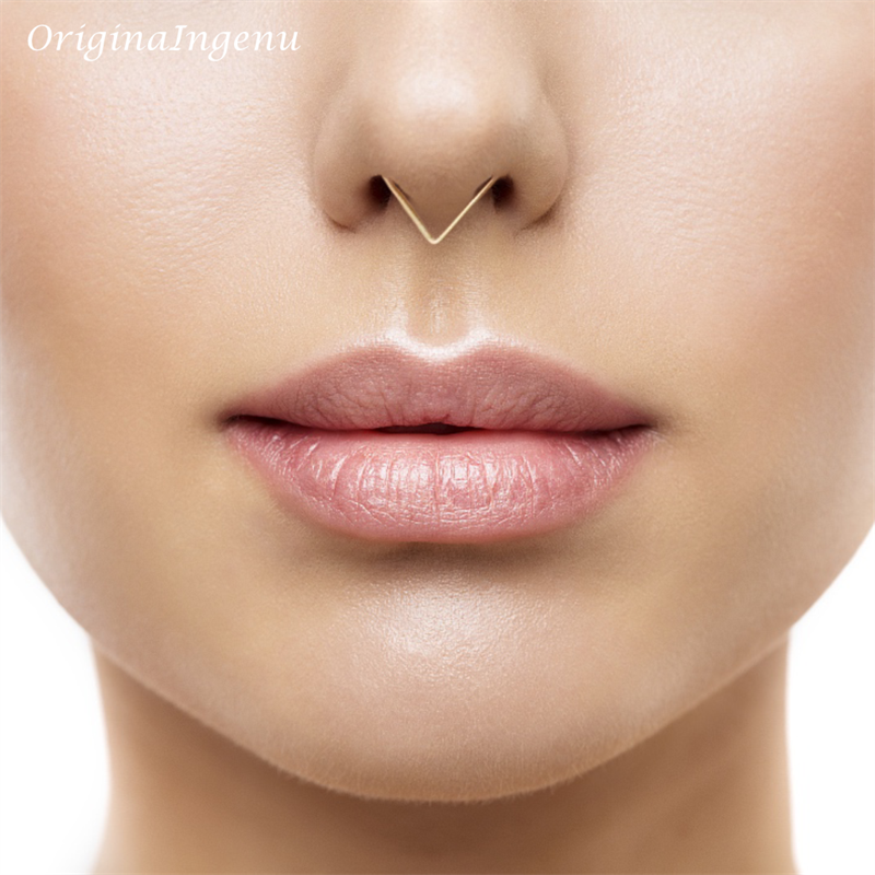 925 Silver Nose Ring Gold Fill - مراجعة Body Jewelry Real Gold وسعره